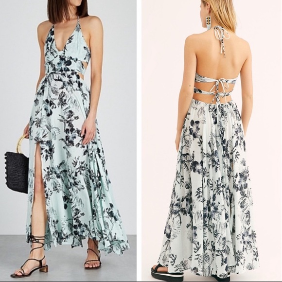 Free People Dresses & Skirts - Free People Lille maxi dress backless print